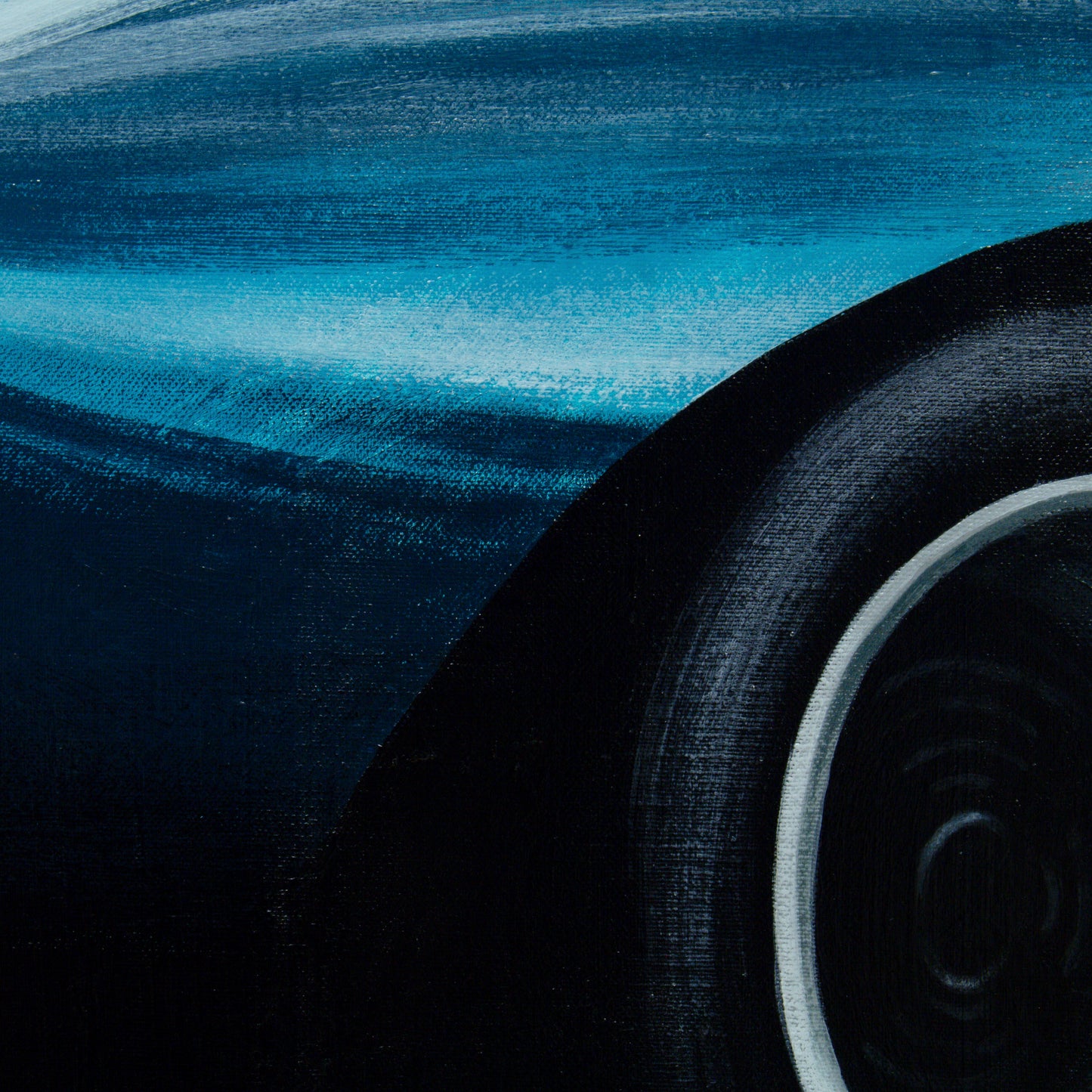 Ford GT40 car painting - original automotive art by Guidarto