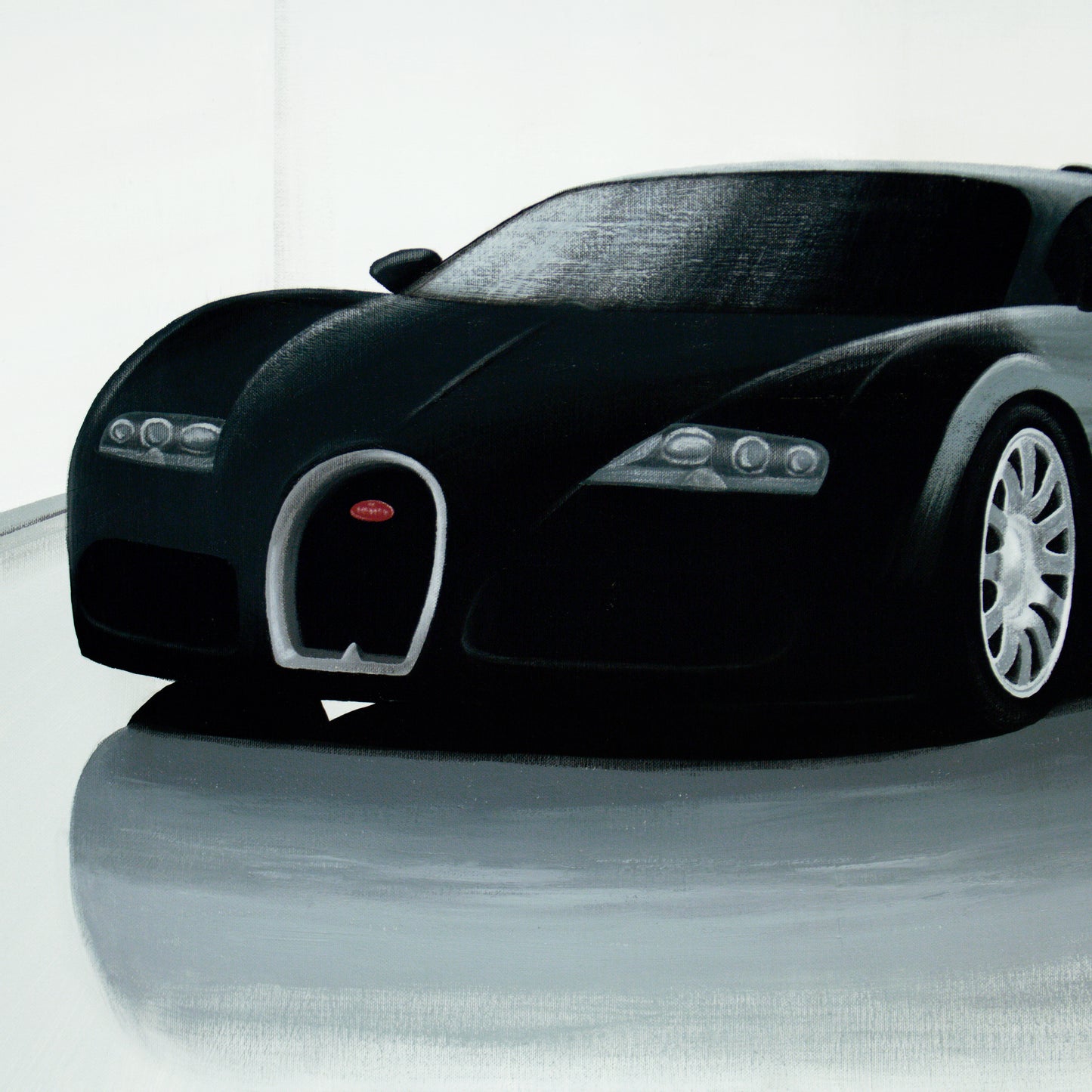 Bugatti Veyron car painting - original automotive art by Guidarto