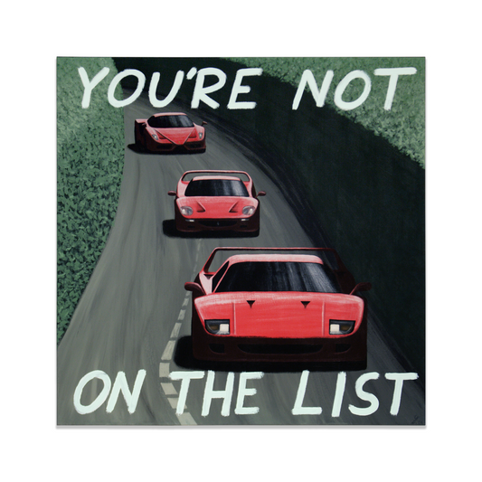 Ferrari Enzo, F40, F50 car painting - original automotive art by Guidarto