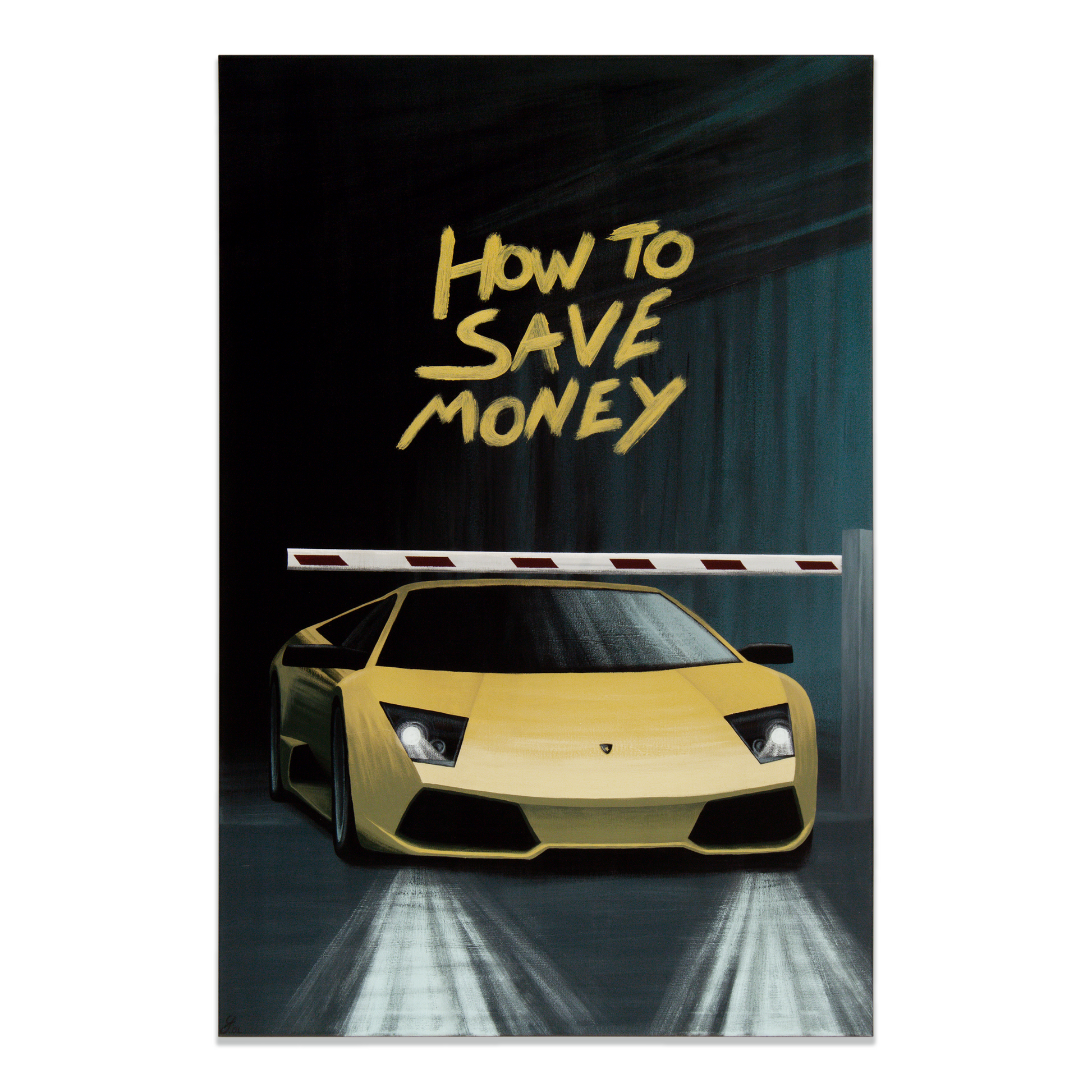 Lamborghini Murcielago car painting - original automotive art by Guidarto