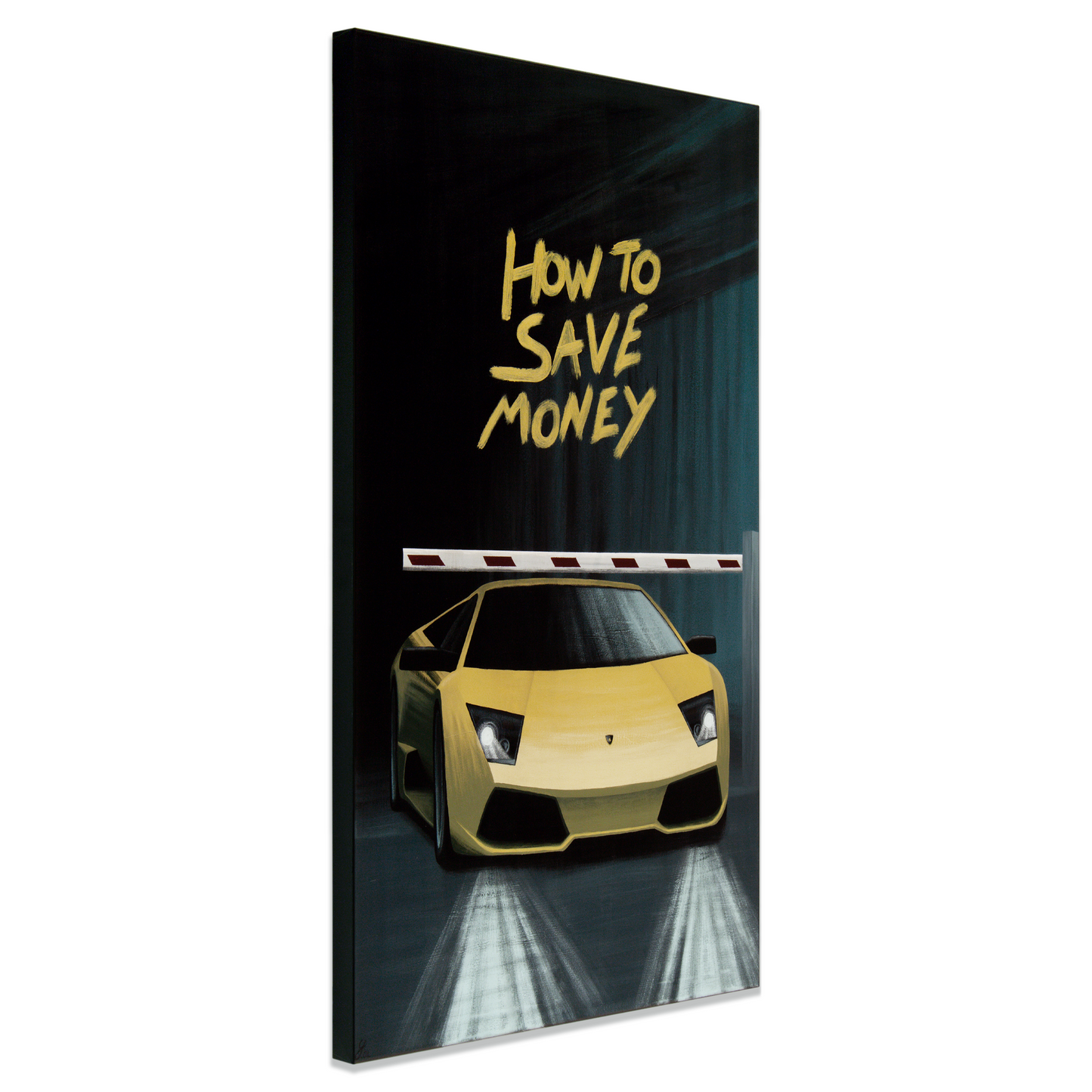 Lamborghini Murcielago car painting - original automotive art by Guidarto