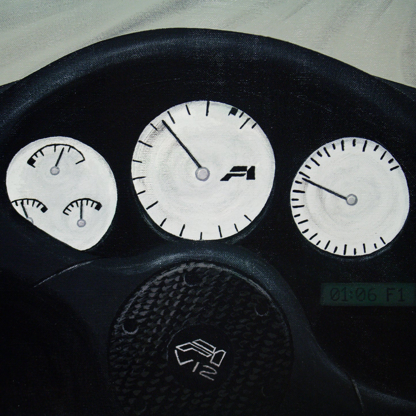 McLaren F1 car painting - original automotive art by Guidarto