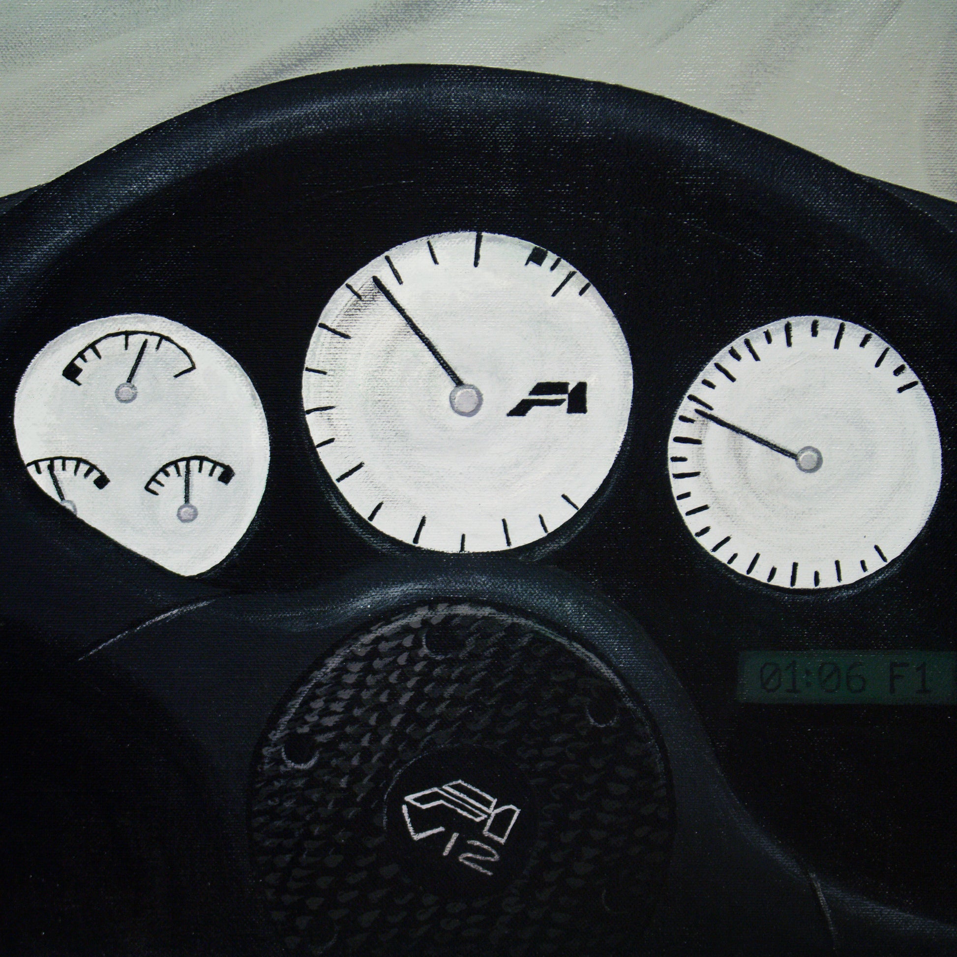 McLaren F1 car painting - original automotive art by Guidarto