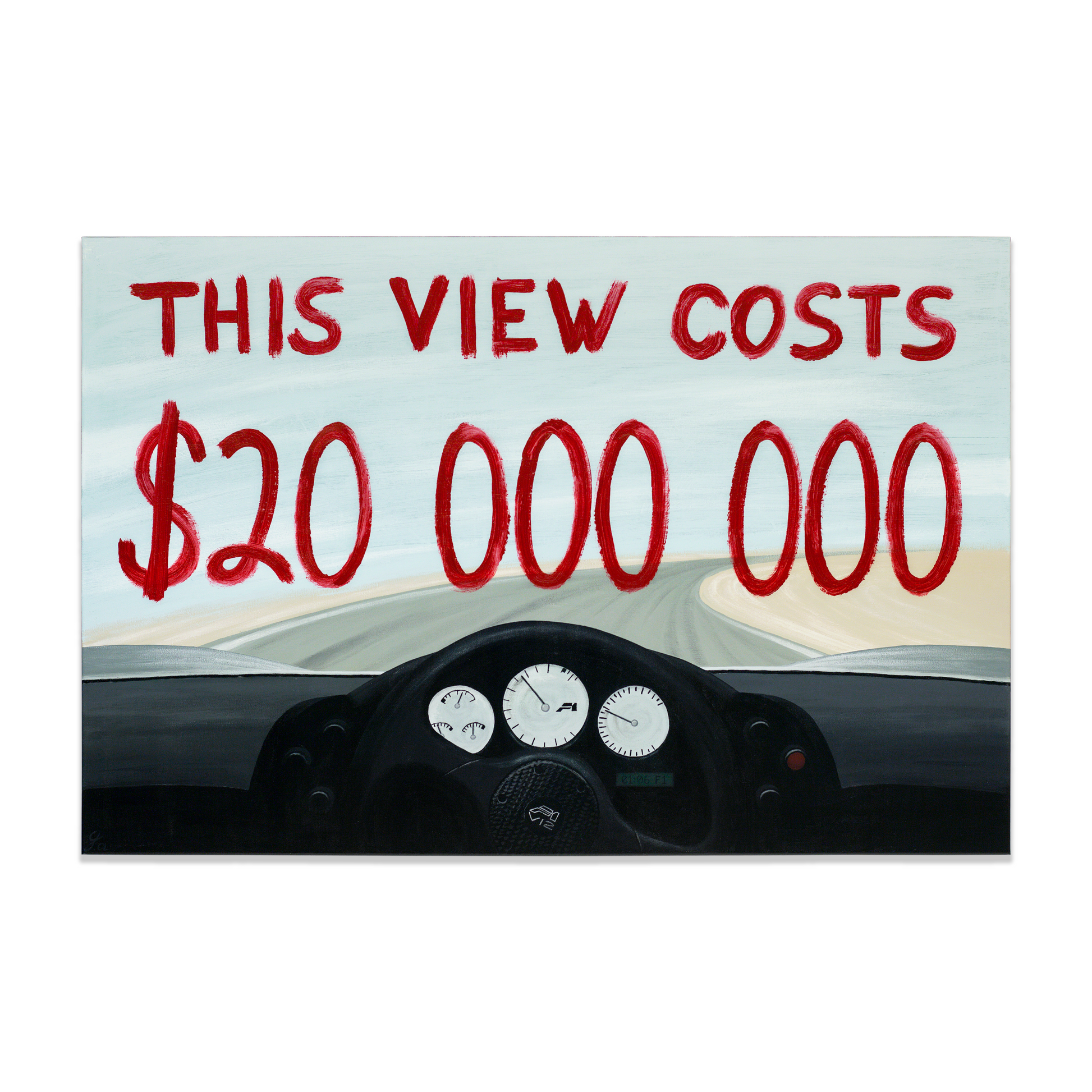 McLaren F1 car painting - original automotive art by Guidarto