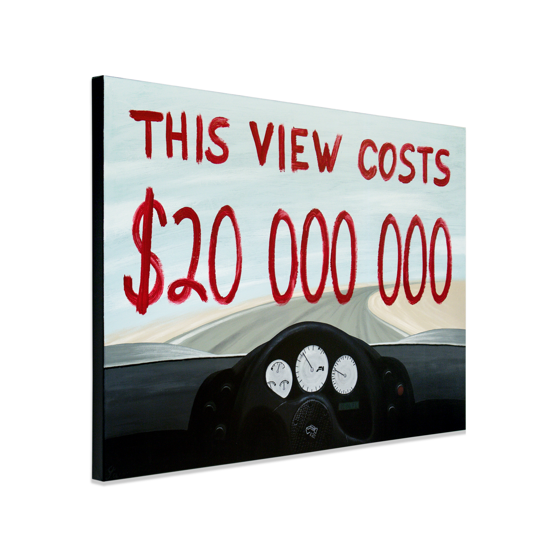 McLaren F1 car painting - original automotive art by Guidarto