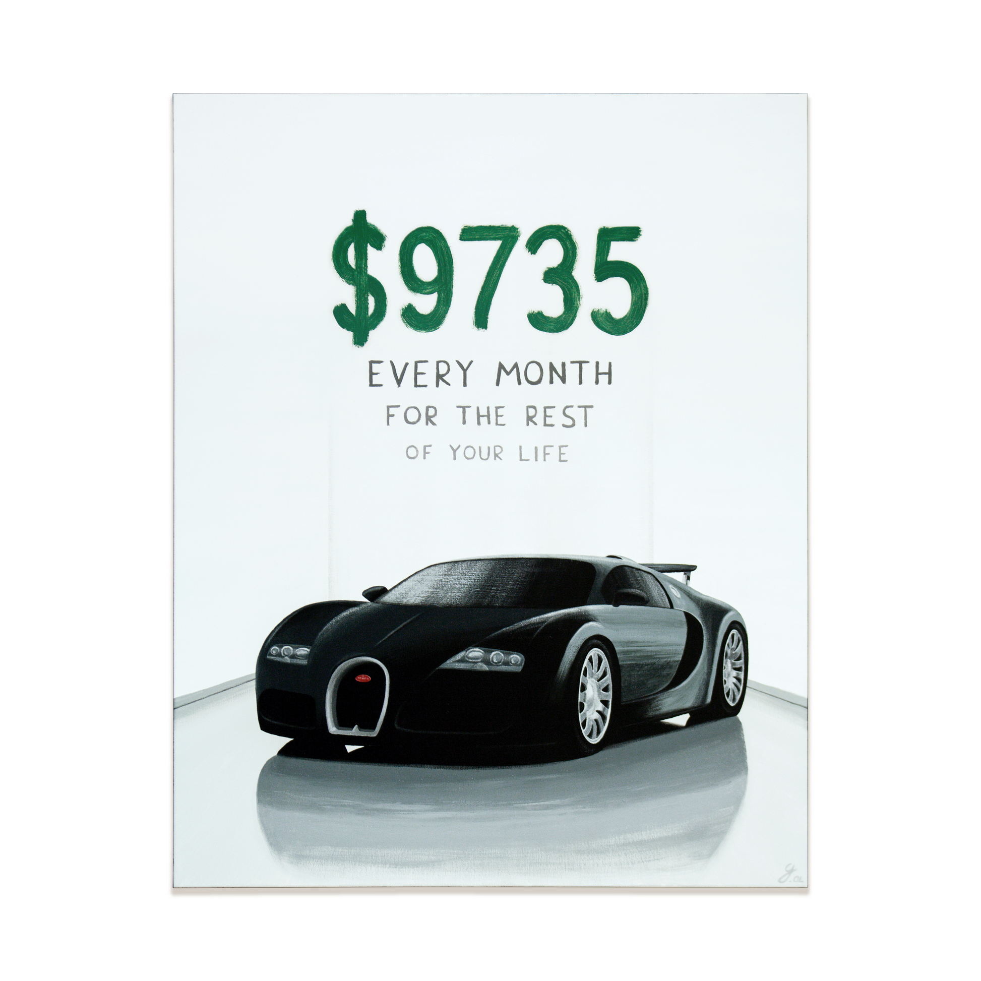 Bugatti Veyron car painting - original automotive art by Guidarto