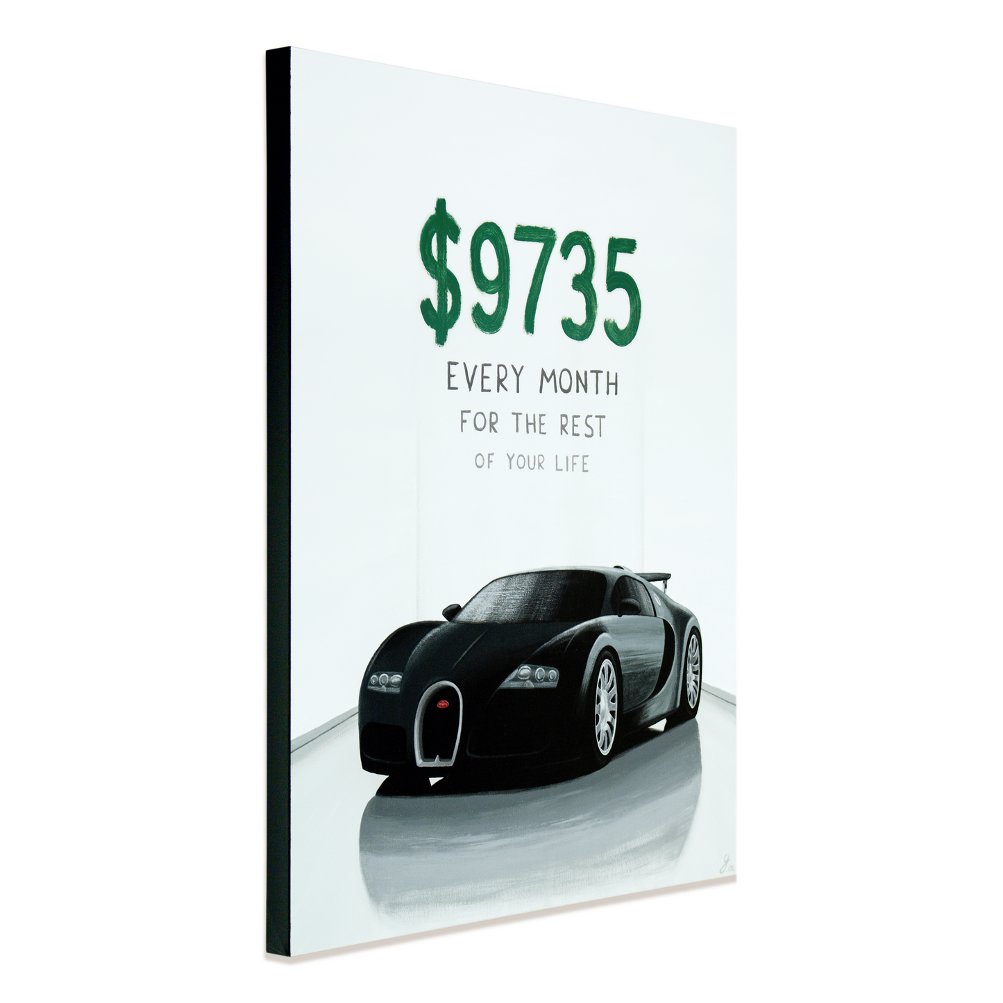 Bugatti Veyron car painting - original automotive art by Guidarto