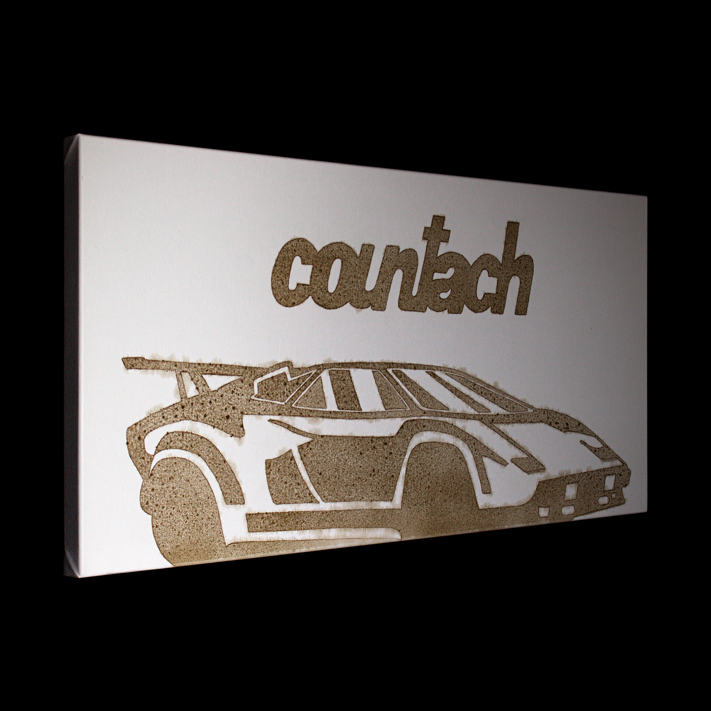 Engine Oil Painting - "Countach"